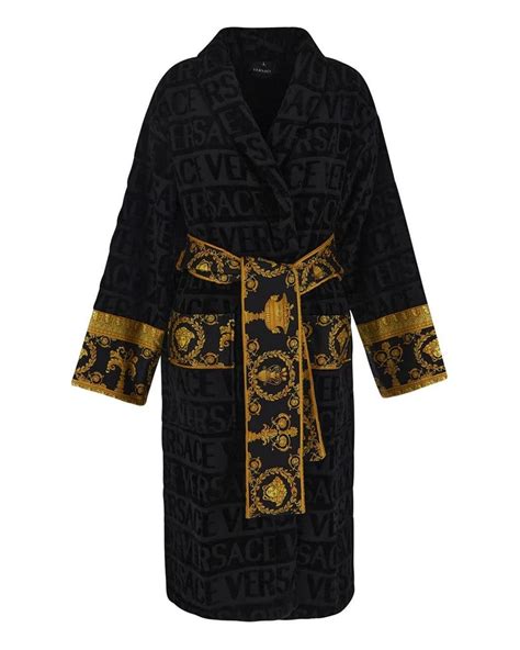 robe versace noire|versace i love baroque bathrobe.